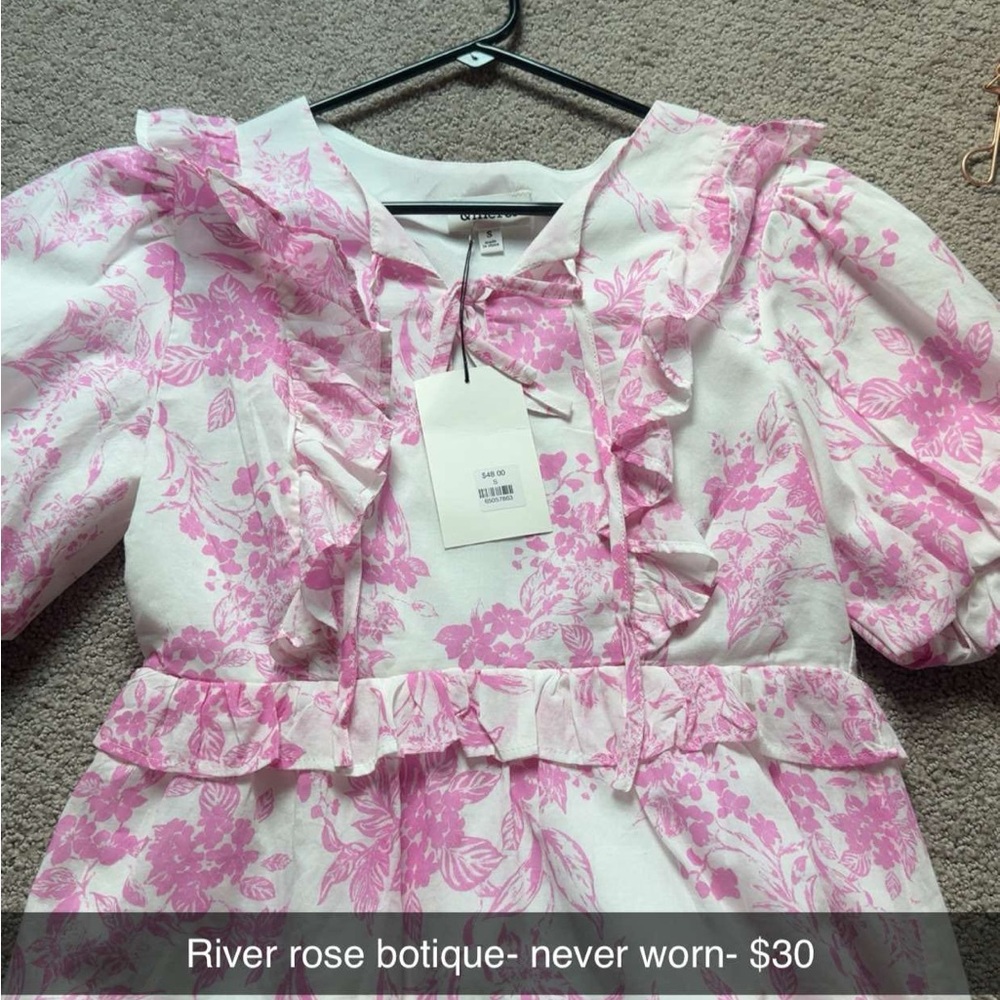 Pink Floral Top